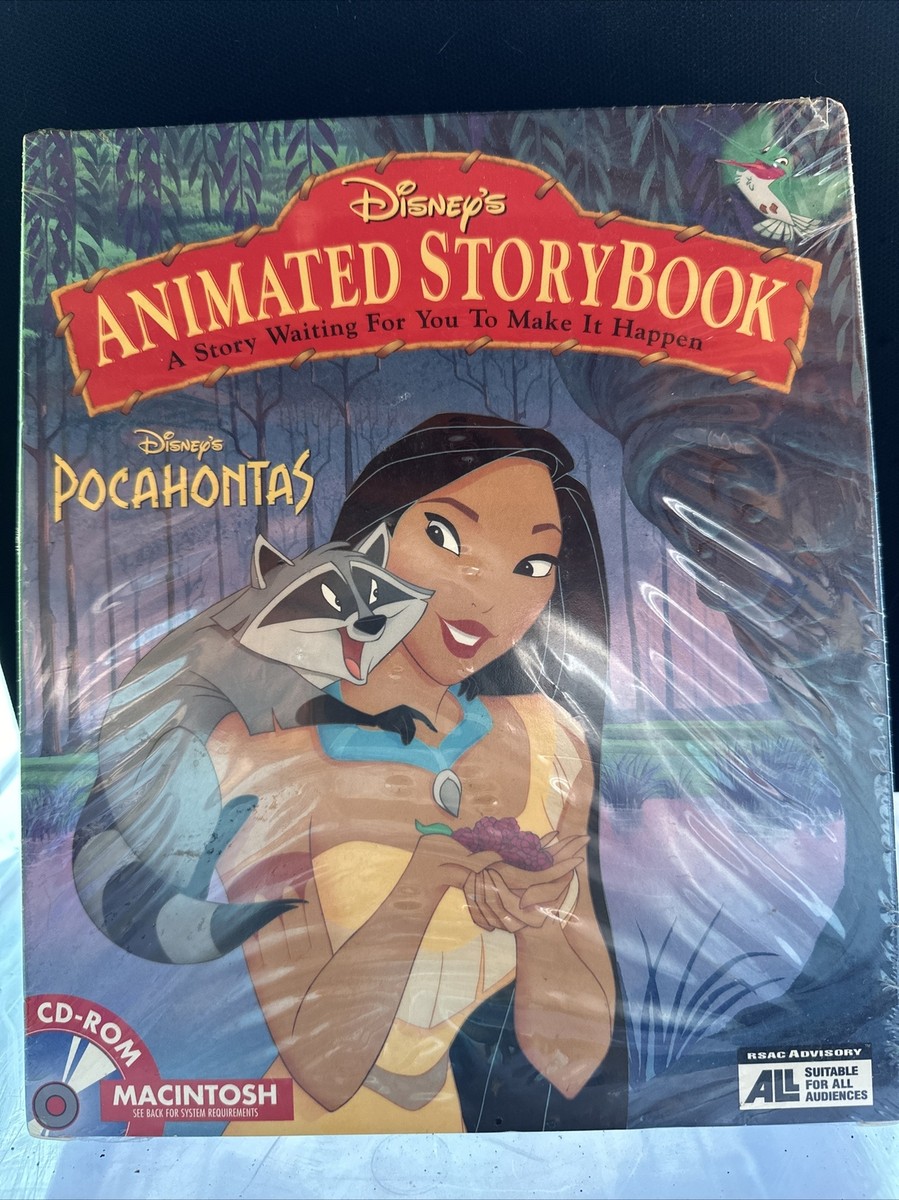 Vintage 1995 Disney Pocahontas Animated StoryBook PC CD-ROM