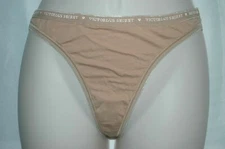 VICTORIA'S SECRET Thong Women's Tan Color Panties Size M/M. New With Tag.