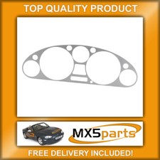 MX5 Satynowa chromowana deska rozdzielcza Panel wskaźników Surround Mazda MX-5 Mk2 2.5 1998>05