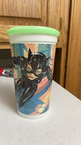 VINTAGE 1992 TIM BURTON BATMAN RETURNS CATWOMAN MCDONALD'S COKE PLASTIC ...