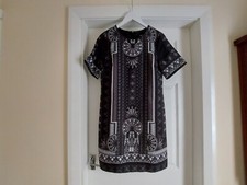Dress “Oasis“ Black Grey Mix Colour Size: 10 ( UK ) Eur 36 SALE