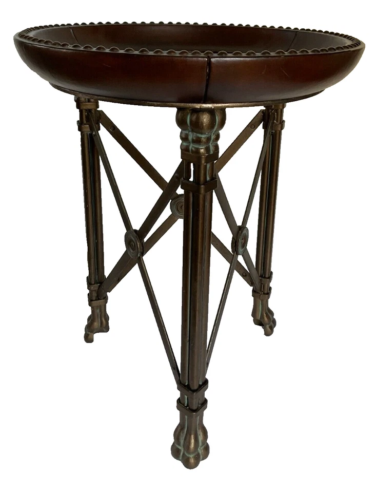 Mesa auxiliar estilo director Maitland Smith vintage años 80 Foto 4 de 4