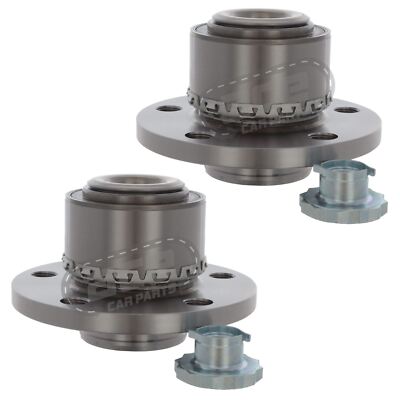 Audi A2 8Z Hatchback 2000-2005 Front Wheel Bearing Hubs Kits With ABS 81mm Pair