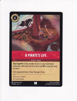 DISNEY LORCANA URSULA'S RETURN A PIRATE'S LIFE