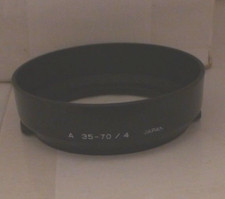 Minolta A 35-70mm / f4 Plastic Lens Hood Pinch On Made in Japan A