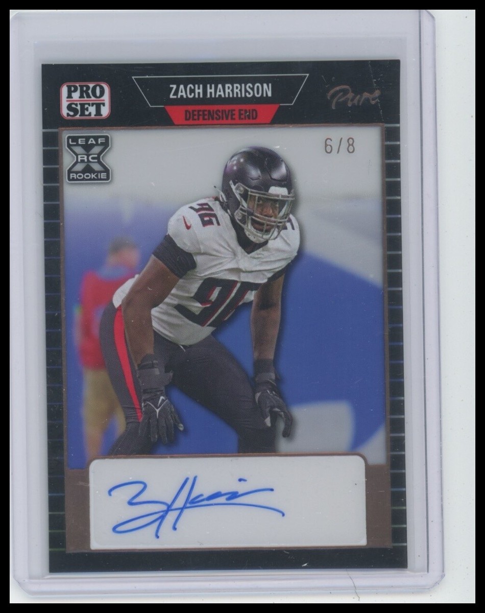 e harrison (VERY RARE SET!! 送料込) 2023 Pro Set Pure Zach Harrison Auto Holo Crystal Bronze Spectrum