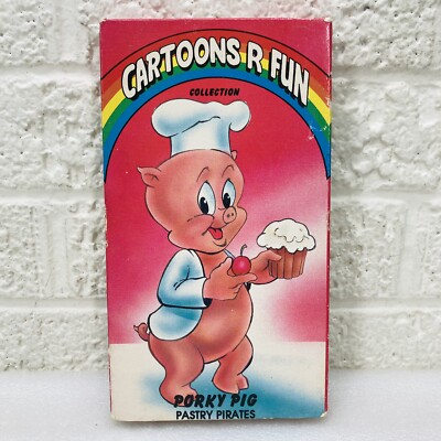 VTG  Classics R Fun Porky Pig Pastry Pirates VHS VCR Video Cassette Tape   VG 