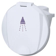 Nuova Rade round case for shower - recessed with lid 62mm - white