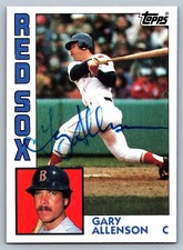 1984 Topps Gary Allenson #56 Autograph / Signed in person Boston Red Sox
