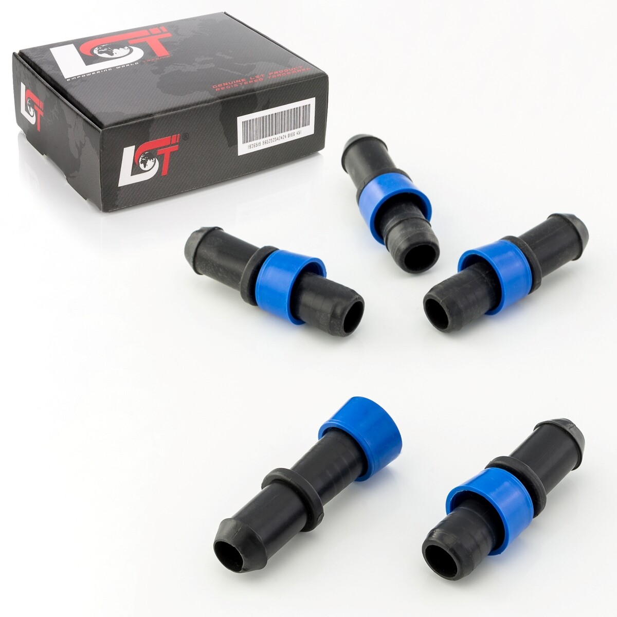 5x Hose Connector Pipe Coupling Irrigation System Drip Irrigation 17x17 mm