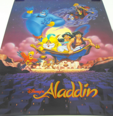 Disney's ALADDIN | *NEW* 1994 Poster Wall Art Rolled Plastic