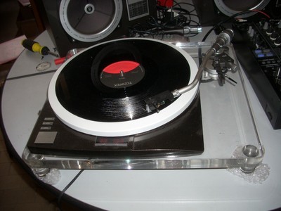 TECHNICS SP-15 NERO/WHITE + BRACCIO DENON DA-309 + CAVO + BASE 