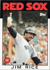 1986 Topps Jim Rice Boston Red Sox #320