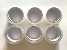 Clear Packing Tape 6 Large Rolls Total