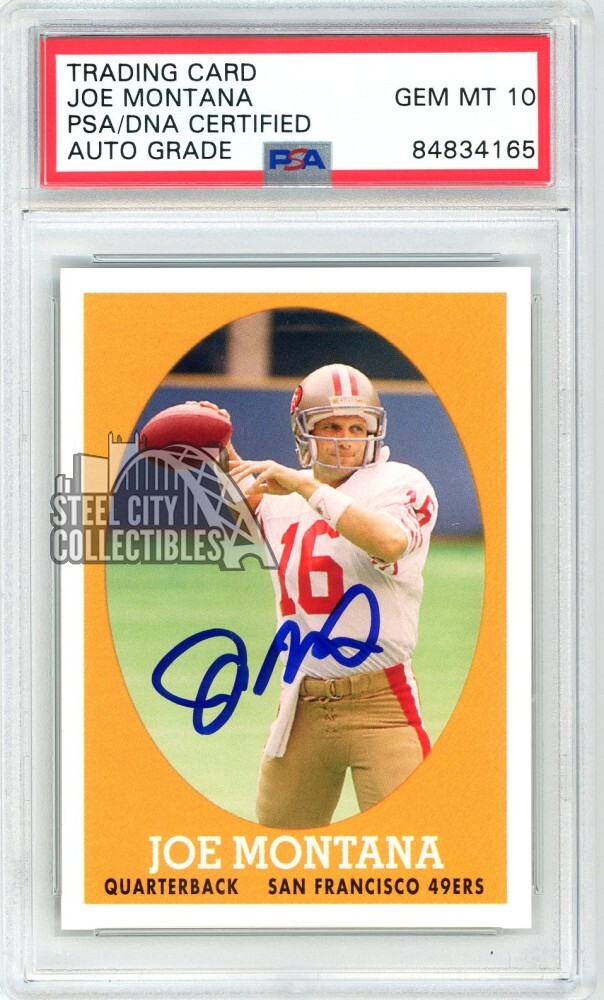 Joe Montana 2007 Topps Autograph Card #16 PSA/DNA 10