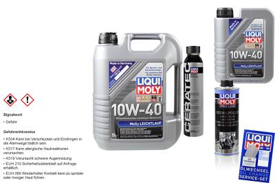 6L Liqui Moly MoS2 Leichtlauföl Motoröl 10W-40 Cera Tec Pro-Line Motorspülung