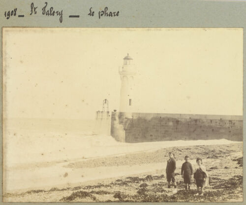 Saint-Valery-en-Caux (Seine-Maritime). Le Phare. Citrate 1908. - 第 1/1 張圖片