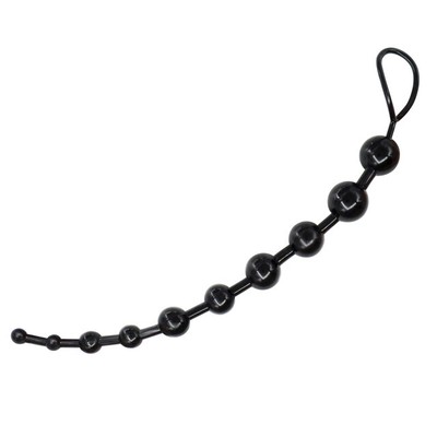 Chapelet Anal Perles 10 Boules - Sex Toy Pour Stimulations Anales - Noir, Violet, Etc.