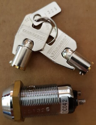 Seco-Larm # 1325 Cylinder Switch (Momentary Action) w/2 Keys