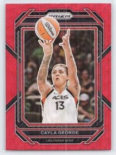 Cayla George - 2023 Prizm WNBA - Ruby Wave #58 - Las Vegas Aces