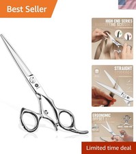 Ergonomic 6-Inch Swivel Scissors - Expert Hair Cutting Shears for Men  Women