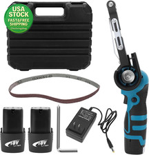 Cordless Belt Sander 16.8V Lithium Battery 7000RPM 15 Sanding Belts for Wood