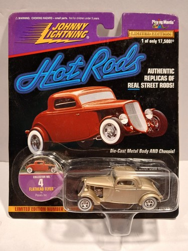 Johnny Lightning Hot Rods FLATHEAD FLYER By Posies 1933 FORD Coupe 1:64 Diecast