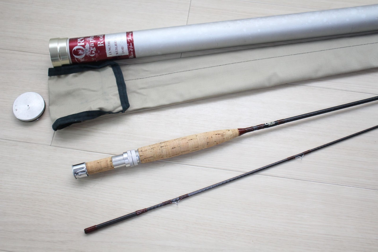 Vintage Orvis Otter Fly Rod 7' 5wt 2pc 2oz Graphite 1983 Ear