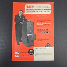 1958 Howard W Sams Photofact TV-Radio Sevice Data Vintage Print Ad Indianapolis
