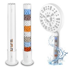 2 Pack Shower Filter for Handheld Shower Head, Multi-stage Filter Cartridge f...