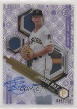 2018 Bowman High Tek Prospects Purple Rainbow Diffractor Shane Baz Auto 0cx3
