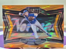 2025 PANINI SELECT BASEBALL ORANGE FLASH PRIZM ETHAN HOLLIDAY DIAMOND LEVEL