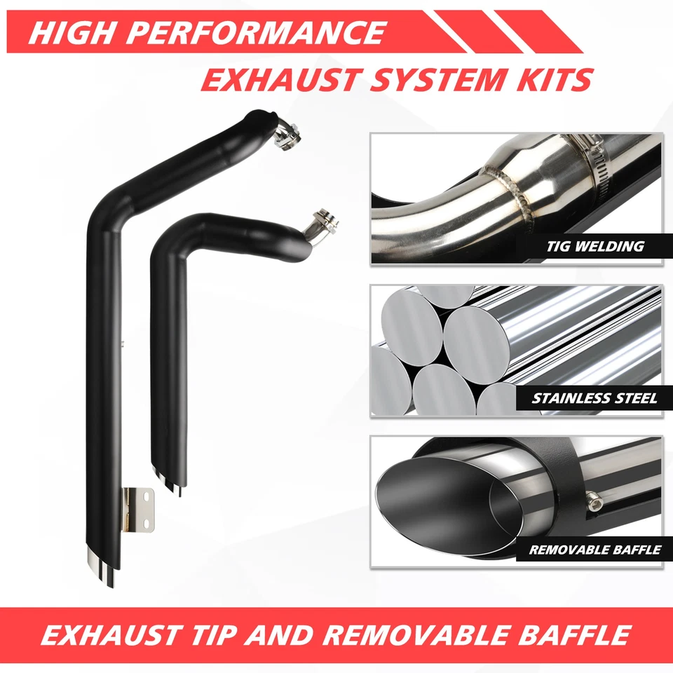 Shortshots Staggered Exhaust Pipes System For Harley Street 500 Stree 750 2015+ - Image 3 of 4