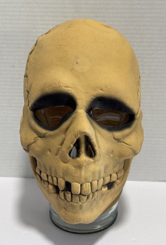 Vintage Don Post Studios Glo Skeleton Skull Mask Latex Halloween 67-89 WITH TAG