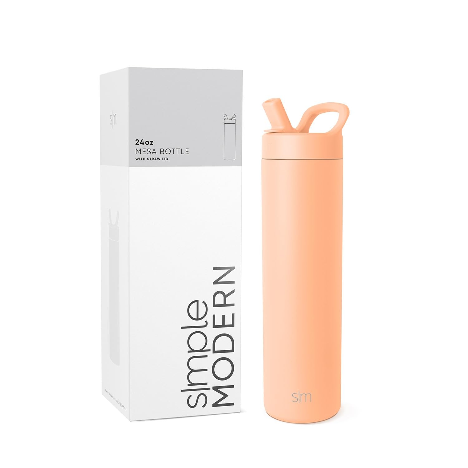 Simple Modern Water Bottle with Straw lid | Insulated Stainless Steel Thermos...