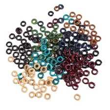 100pcs/set Dread Lock Beads Rings Hair/Beards Braiding Cuff