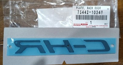 NEW OEM GENUINE TOYOTA ''C-HR'' CHROME NAMEPLATE 75442-10340
