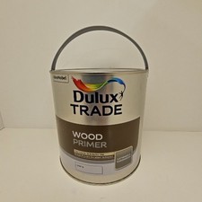 Dulux Trade White Wood Primer 2.5L Multi-Purpose Solvent-Based Paint M