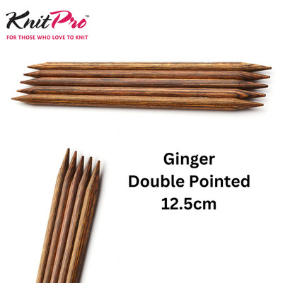 KnitPro Ginger Double Pointed Needles 12.5cm : All Sizes -Needles craft Knitting