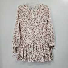 Women's Anthropologie Mare Mare Felix Leopard Print Tunic Dress Small NEW A4