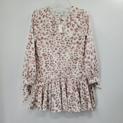 Women's Anthropologie Mare Mare Felix Leopard Print Tunic Dress Small NEW A2