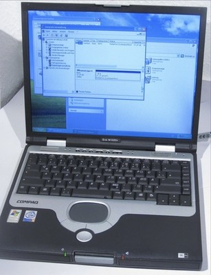 COMPAQ Pentium 4 EVO N1020V 504MB 40GB WIN XP VINTAGE RETRO PC LAPTOP NOTEBOOK