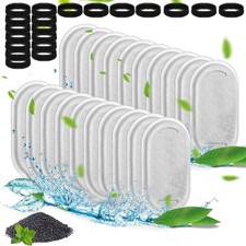 40pcs Cat Water Fountain Sponges Filters Fits for 67/108/135oz Replacement