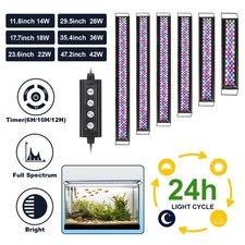 hygger 12 18 24 30 36 48" Aquarium LED Light Fish Tank Light Planted Tank Lamp