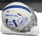 Dwight Freeney “HOF24” Signed Autographed Colts  Mini Helmet JSA COA