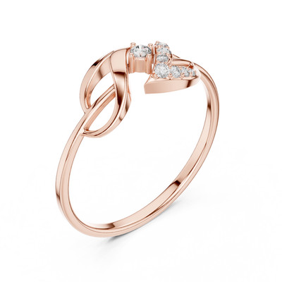 Natural Brilliant Cut Diamond Ring Engagement Women Bridal Gift 14K Gold Over