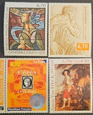 Lot 4 tableaux 3222 3254 3258 3889 Van Dyck Auch Goujon Cérès Philex 1999