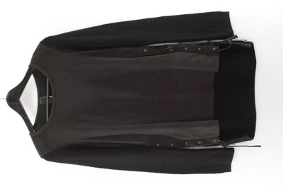 B.C. Best Connections Damen Pullover Gr. 38 Oberteil Schwarz Polyester #EC-29