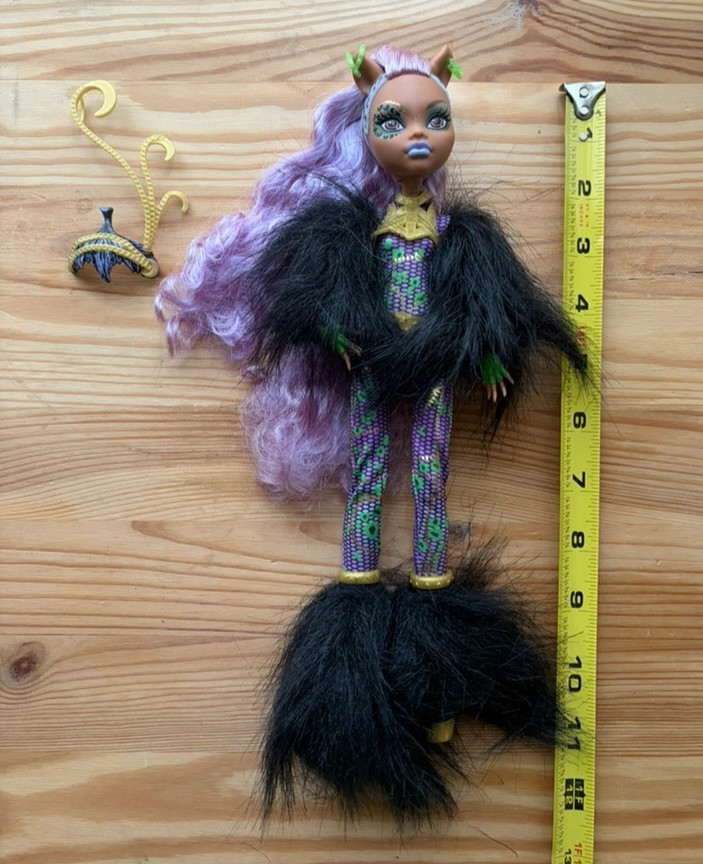 Monster High Ghouls Rule Clawdeen Wolf 11' Doll Mattel 2008