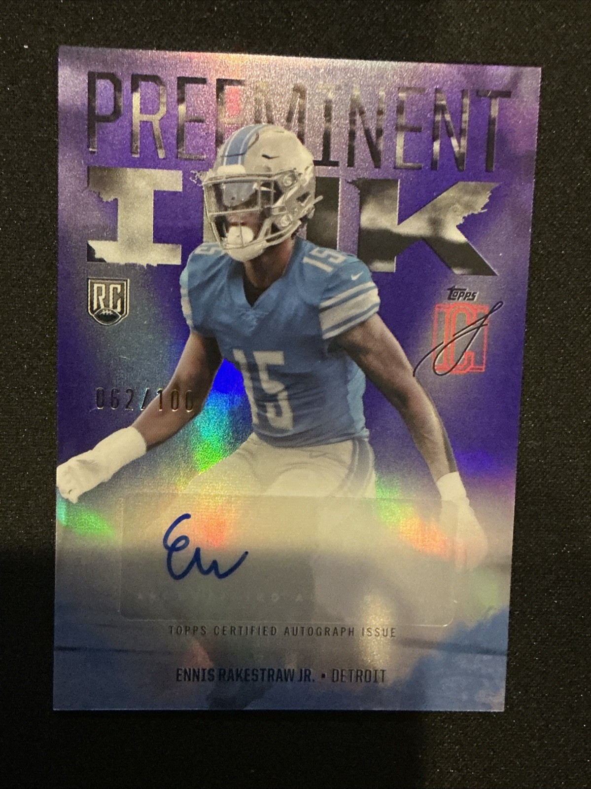 Ennis Rakestraw Topps Signature Class Preeminent Ink #PIER Purple